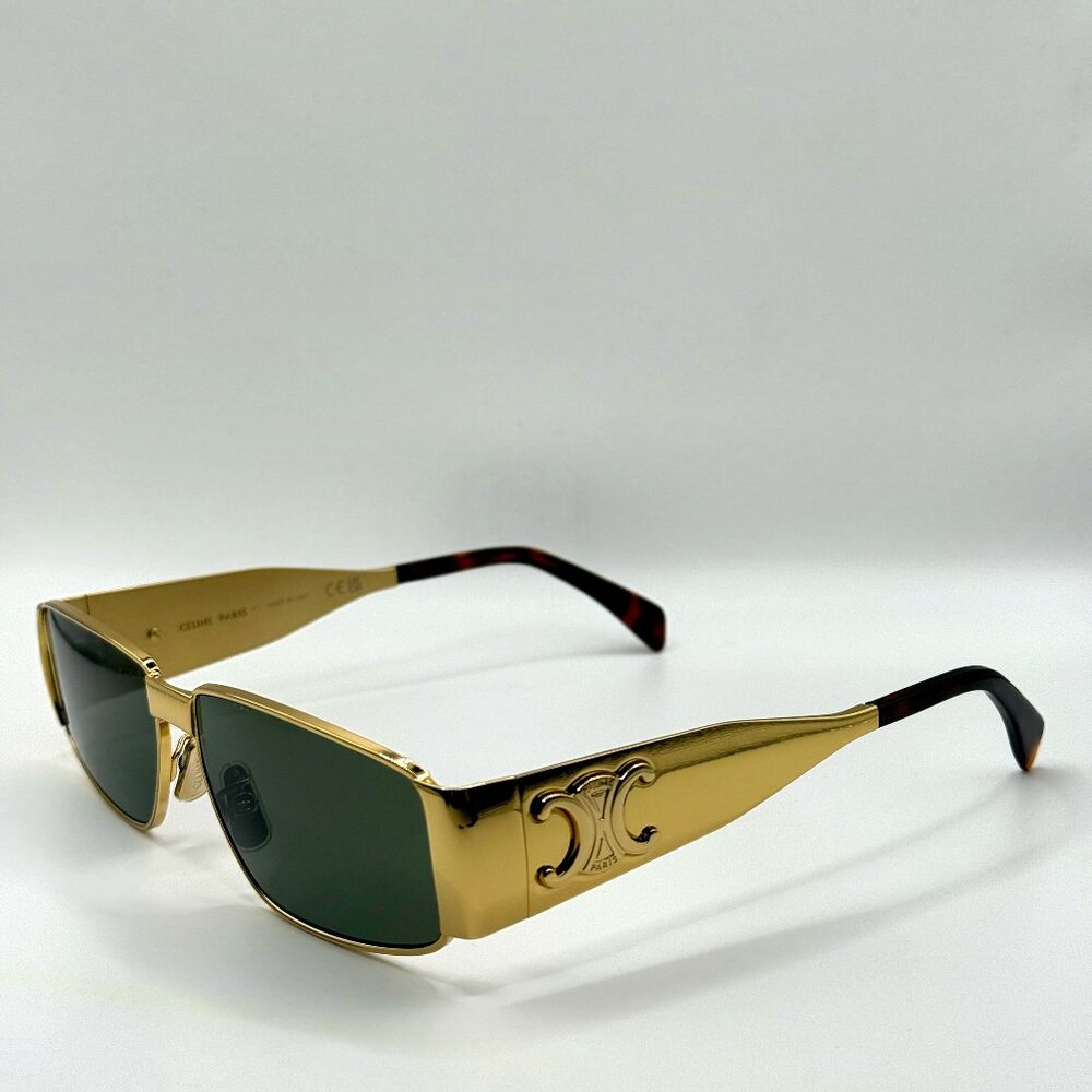 CELINE CL40325U 30N — Green/Gold — RX Frames — Luxury Designer Eyewear - Picture 3 of 9